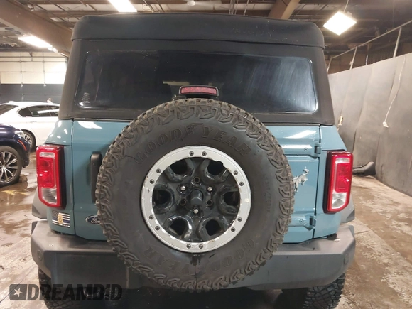 2023 Ford Bronco with VIN 1FMDE5DH0PLC12031, listed as a IAAI auction lot 41737952 with 8,781 mi miles. Bid and sale history available at carsss.com. Image 17.