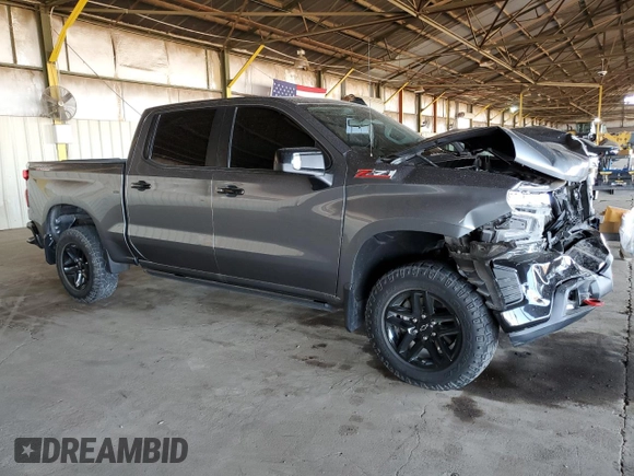 2021 Chevrolet Silverado 1500 LT Trail Boss with VIN 1GCPYFED0MZ286634, listed as a Copart auction lot 52938975 with 47,133 mi miles and Salvage Title. Bid and sale history available at DreamBid. Image 4.