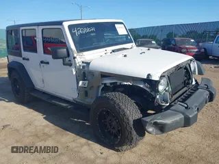 2018 Jeep Wrangler Unlimited Sport S with VIN 1C4HJWDG8JL928813, listed as a IAAI auction lot 42281021 with 71,001 mi miles and . Bid and sale history available at DreamBid. Image 1.