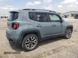 2018 Jeep Renegade Latitude z VIN ZACCJABB4JPH74018, wystawiony jako Copart lot #57298315 z przebiegiem 153 110 mil mil oraz Szkoda całkowita • Salvage title. Historia ofert i sprzedaży dostępna na DreamBid. Obrazek 3.