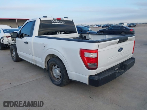 2022 Ford F-150 XL with VIN 1FTMF1C5XNKE03962, listed as a IAAI auction lot 41597950 with 28,296 mi miles. Bid and sale history available at carsss.com. Image 3.