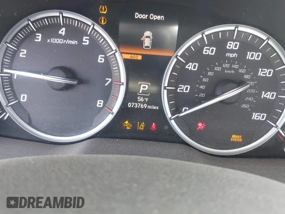 2016 Acura MDX w/Tech with VIN 5FRYD4H43GB014801, listed as a IAAI auction lot 39256120 with 73,769 mi miles. Bid and sale history available at carsss.com. Image 15.