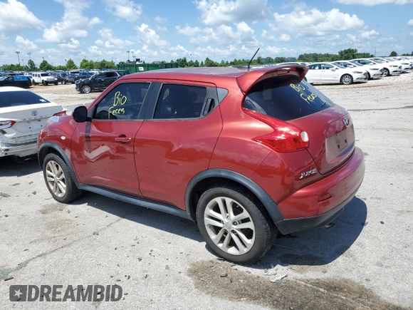 2014 Nissan Juke SL with VIN JN8AF5MV5ET360073, listed as a Copart auction lot 63982605 with Not provided miles and Clean title. Bid and sale history available at DreamBid. Image 2.