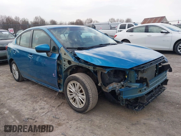 2018 Subaru Impreza Premium z VIN 4S3GKAB61J3600395, wystawiony jako IAAI lot #41816178 z przebiegiem 133 606 mil mil oraz . Historia ofert i sprzedaży dostępna na DreamBid. Obrazek 1.