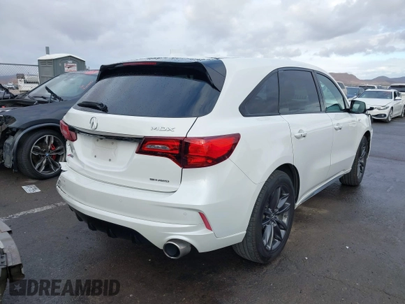 2020 Acura MDX w/Technology/A-Spec Pkg with VIN 5J8YD4H03LL012408, listed as a IAAI auction lot 41289353 with 46,535 mi miles. Bid and sale history available at carsss.com. Image 4.