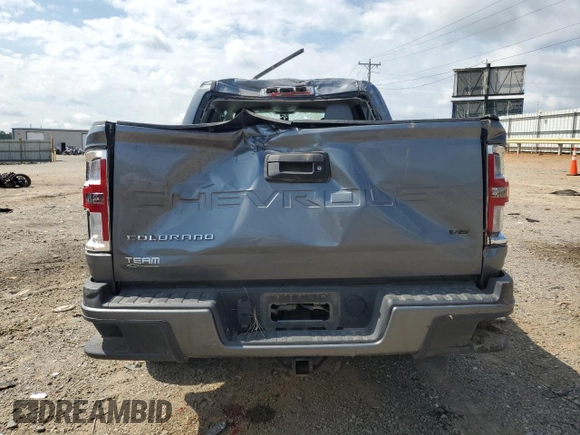 2022 Chevrolet Colorado 2WD Work Truck with VIN 1GCGSBEN9N1172070, listed as a Copart auction lot 64903605 with 53,398 mi miles and Salvage title. Bid and sale history available at DreamBid. Image 6.