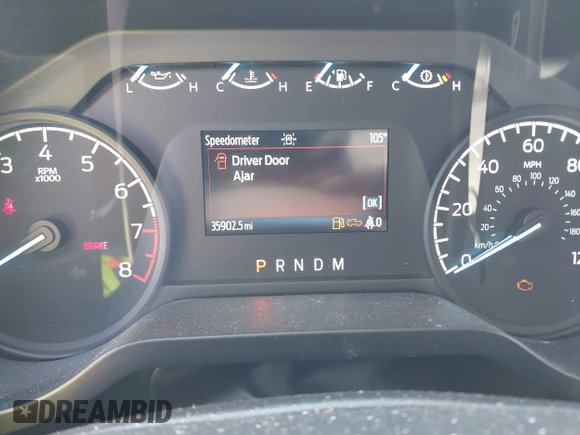 2023 Ford F-150 XL with VIN 1FTEW1C54PKD83361, listed as a IAAI auction lot 42236338 with 35,902 mi miles and . Bid and sale history available at DreamBid. Image 7.