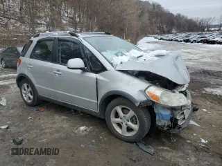 2008 Suzuki SX4 with VIN JS2YB417885102120, listed as a Copart auction lot 44444025 with 0 mi miles and Salvage Title. Bid and sale history available at carsss.com. Image 4.