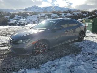 2019 Honda Civic Sedan Sport with VIN 2HGFC2F82KH506102, listed as a Copart auction lot 44227105 with 107,452 mi miles and Salvage Title. Bid and sale history available at carsss.com. Image 1.