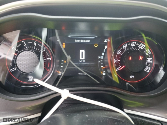 2022 Dodge Challenger GT with VIN 2C3CDZKG3NH149512, listed as a Copart auction lot 44721215 with 19,734 mi miles and Salvage Title. Bid and sale history available at carsss.com. Image 9.