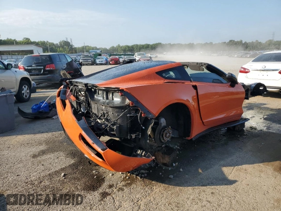 2018 Chevrolet Corvette Z51 1LT with VIN 1G1YH2D77J5101483, listed as a Copart auction lot 63526954 with 0 mi miles and Non Repairable. Bid and sale history available at carsss.com. Image 3.