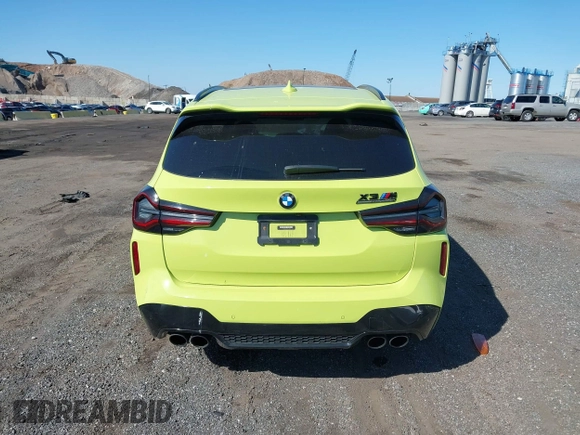 2022 BMW X3 M with VIN 5YM13EC03N9L12165, listed as a IAAI auction lot 41972814 with 37,633 mi miles. Bid and sale history available at carsss.com. Image 16.