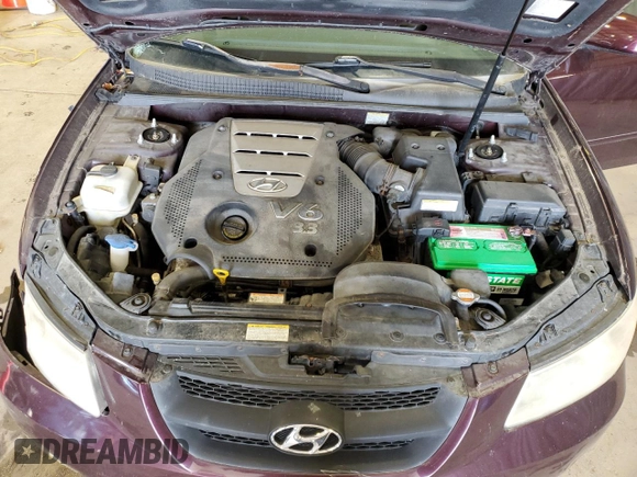 2006 Hyundai Sonata GLS with VIN 5NPEU46F36H026908, listed as a Copart auction lot 52309995 with 130,784 mi miles and Salvage Title. Bid and sale history available at DreamBid. Image 11.
