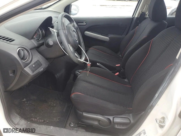 2012 Mazda Mazda2 Touring with VIN JM1DE1LY8C0137590, listed as a Copart auction lot 74488974 with 0 mi miles and Salvage Title. Bid and sale history available at carsss.com. Image 7.