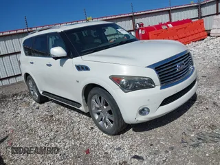 2014 Infiniti QX80 with VIN JN8AZ2NE4E9069145, listed as a IAAI auction lot 41845692 with 203,935 mi miles. Bid and sale history available at carsss.com. Image 1.