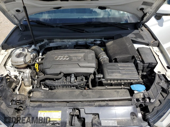 2017 Audi A3 Premium Plus with VIN WAUJ8GFF7H1006110, listed as a Copart auction lot 57037504 with 176,660 mi miles and Salvage Title. Bid and sale history available at DreamBid. Image 11.