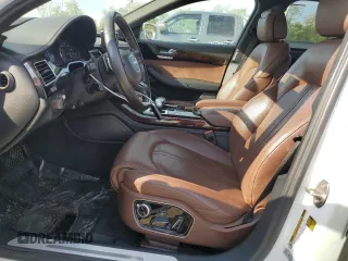 2015 Audi A8 4.0T with VIN WAU32AFD6FN006093, listed as a Copart auction lot 55259555 with 100,838 mi miles and Salvage title. Bid and sale history available at DreamBid. Image 7.