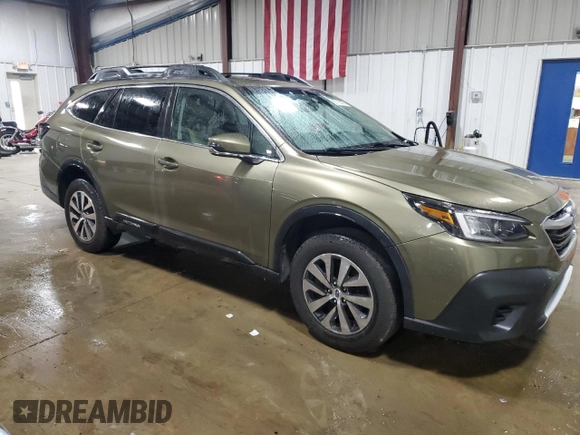 2021 Subaru Outback Premium with VIN 4S4BTAFC7M3201997, listed as a Copart auction lot 55116555 with 84,770 mi miles and Salvage Title. Bid and sale history available at DreamBid. Image 4.
