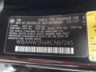 2008 BMW 5 Series 535i with VIN WBANW13568CN57245, listed as a IAAI auction lot 40886756 with 103,569 mi miles and . Bid and sale history available at carsss.com. Image 9.