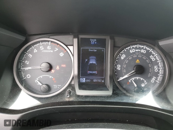 2018 Toyota Tacoma SR with VIN 3TMCZ5AN0JM187541, listed as a Copart auction lot 54212155 with 69,197 mi miles and Salvage Title. Bid and sale history available at carsss.com. Image 9.