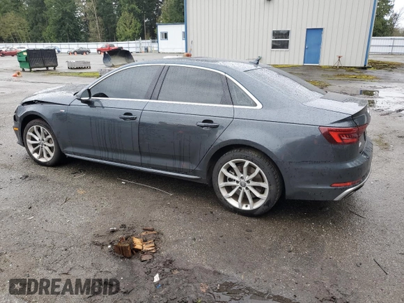 2019 Audi A4 Premium with VIN WAUDNAF49KN020284, listed as a Copart auction lot 51478405 with 68,193 mi miles and Salvage Title. Bid and sale history available at DreamBid. Image 2.