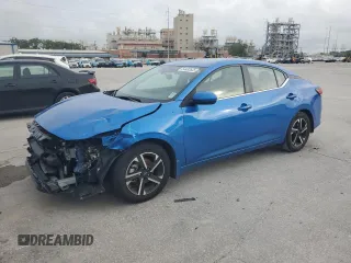 2024 Nissan Sentra SV z VIN 3N1AB8CV2RY305106, wystawiony jako Copart lot #54432635 z przebiegiem 21 709 mil mil oraz Szkoda całkowita • Salvage title. Historia ofert i sprzedaży dostępna na DreamBid. Obrazek 1.