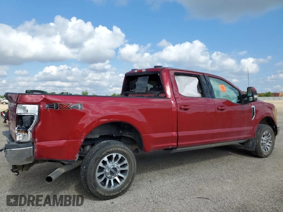 2022 Ford F-250 XL with VIN 1FT7W2B63NED86675, listed as a Copart auction lot 58701495 with 6,165 mi miles and Salvage title. Bid and sale history available at DreamBid. Image 3.