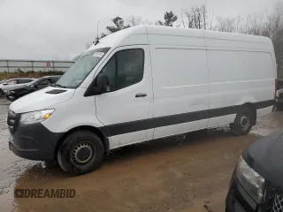 2023 Mercedes-Benz Sprinter Cargo with VIN W1Y4NCHY8PT121099, listed as a Copart auction lot 80552444 with 50,805 mi miles and Non Repairable. Bid and sale history available at carsss.com. Image 1.