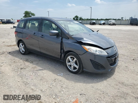 2012 Mazda 5 Sport with VIN JM1CW2BLXC0144268, listed as a Copart auction lot 53838745 with 47,993 mi miles and Salvage Title. Bid and sale history available at DreamBid. Image 4.