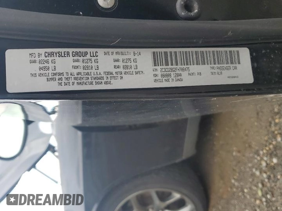 2015 Dodge Challenger SXT Plus z VIN 2C3CDZBG2FH706475, wystawiony jako Copart lot #56425595 z przebiegiem 166 055 mil mil oraz Szkoda całkowita • Salvage title. Historia ofert i sprzedaży dostępna na DreamBid. Obrazek 12.