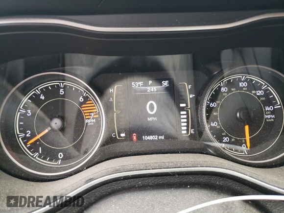 2020 Jeep Cherokee Latitude with VIN 1C4PJMCB7LD546758, listed as a Copart auction lot 47546315 with 104,802 mi miles and Salvage title. Bid and sale history available at DreamBid. Image 9.