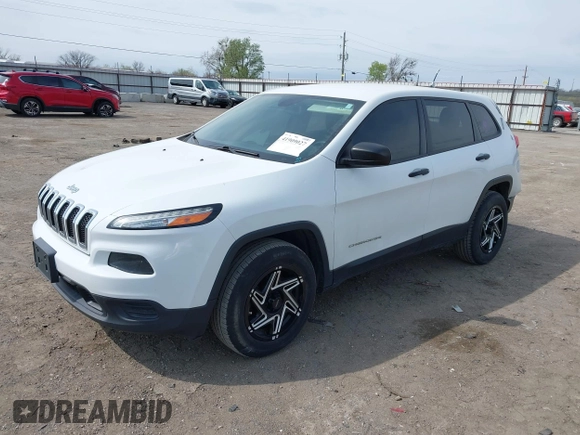 2016 Jeep Cherokee Sport with VIN 1C4PJMAB1GW218412, listed as a IAAI auction lot 41909027 with 167,206 mi miles. Bid and sale history available at carsss.com. Image 18.