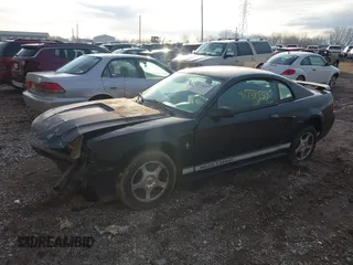2002 Ford Mustang Standard with VIN 1FAFP404X2F202883, listed as a IAAI auction lot 41738957 with 222,390 mi miles. Bid and sale history available at carsss.com. Image 2.