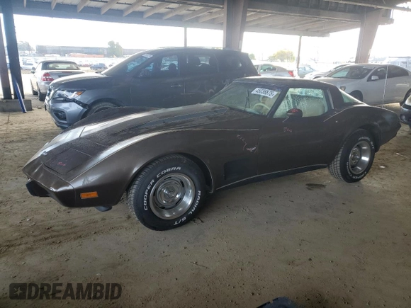1979 Chevrolet Corvette with VIN 1Z87895447942, listed as a Copart auction lot 45036875 with 29,072 mi miles and Salvage title. Bid and sale history available at DreamBid. Image 1.