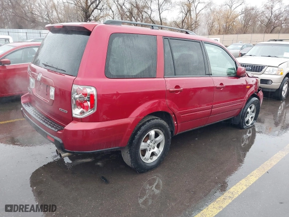 2006 Honda Pilot EX-L with VIN 2HKYF18576H516830, listed as a IAAI auction lot 41740470 with 202,179 mi miles. Bid and sale history available at carsss.com. Image 4.