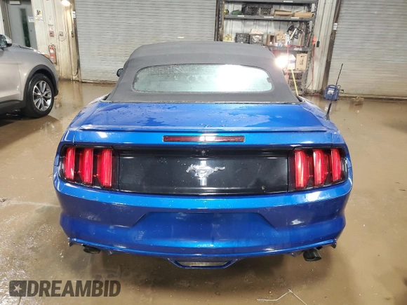 2017 Ford Mustang V6 with VIN 1FATP8EM2H5228637, listed as a Copart auction lot 43769155 with 29,259 mi miles and Salvage Title. Bid and sale history available at carsss.com. Image 6.