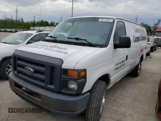 2013 Ford Econoline Cargo Commercial with VIN 1FTNS2EW9DDA73570, listed as a Copart auction lot 50114844 with 277,179 mi miles and Salvage Title. Bid and sale history available at carsss.com. Image 1.