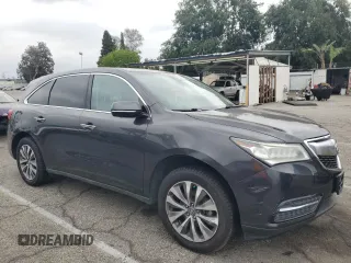 2014 Acura MDX Technology with VIN 5FRYD3H43EB020265, listed as a Copart auction lot 53580405 with 87,116 mi miles and Salvage title. Bid and sale history available at DreamBid. Image 4.
