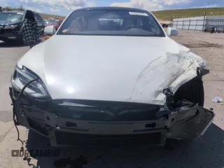 2017 Tesla Model S 100D with VIN 5YJSA1E29HF186222, listed as a Copart auction lot 55060935 with Not provided miles and Salvage title. Bid and sale history available at DreamBid. Image 5.
