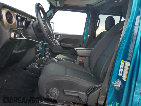 2019 Jeep Wrangler Unlimited Sport S with VIN 1C4HJXDG0KW602803, listed as a Copart auction lot 55640145 with 64,906 mi miles and Salvage title. Bid and sale history available at DreamBid. Image 7.