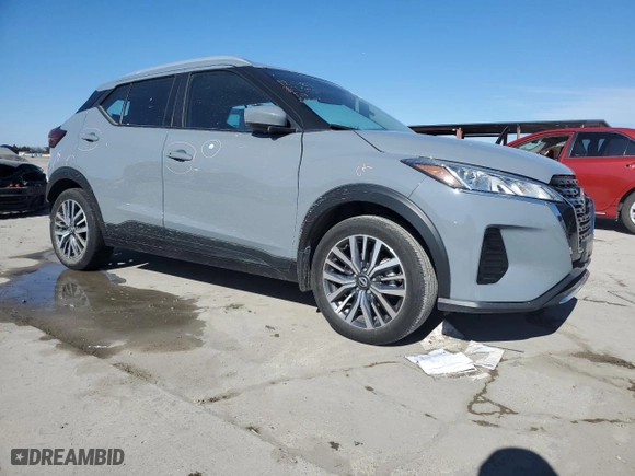 2023 Nissan Kicks SV with VIN 3N1CP5CV1PL516221, listed as a Copart auction lot 46231115 with 37,609 mi miles and Salvage Title. Bid and sale history available at carsss.com. Image 4.