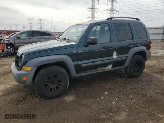 2005 Jeep Liberty Sport with VIN 1J4GL48K65W504490, listed as a Copart auction lot 49766245 with 217,458 mi miles and Salvage Title. Bid and sale history available at carsss.com. Image 1.