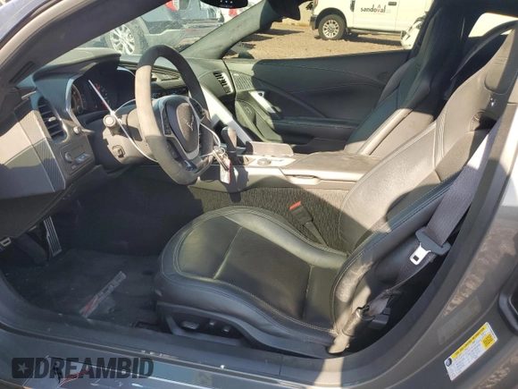2016 Chevrolet Corvette Z06 3LZ with VIN 1G1YT2D68G5601246, listed as a Copart auction lot 62612494 with 15,172 mi miles and Salvage Title. Bid and sale history available at carsss.com. Image 7.
