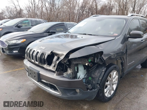 2017 Jeep Cherokee Limited with VIN 1C4PJLDB3HW518184, listed as a IAAI auction lot 41198338 with 172,094 mi miles. Bid and sale history available at carsss.com. Image 6.