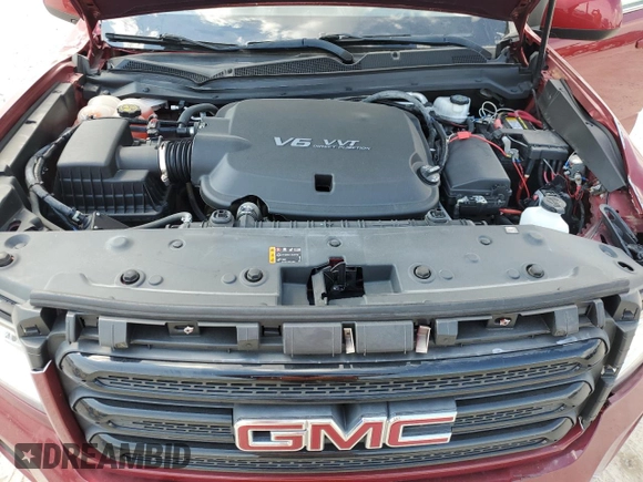 2019 GMC Canyon 4WD SLE with VIN 1GTG6CEN6K1322416, listed as a Copart auction lot 72979264 with 66,331 mi miles and Salvage Title. Bid and sale history available at carsss.com. Image 11.