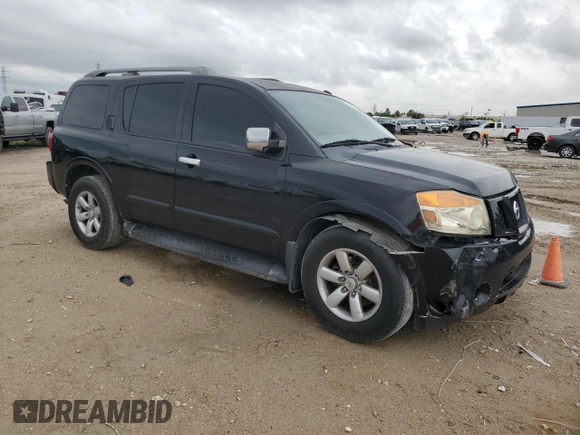 2011 Nissan Armada SV with VIN 5N1BA0ND6BN606602, listed as a Copart auction lot 50801765 with 198,994 mi miles and Salvage Title. Bid and sale history available at DreamBid. Image 4.