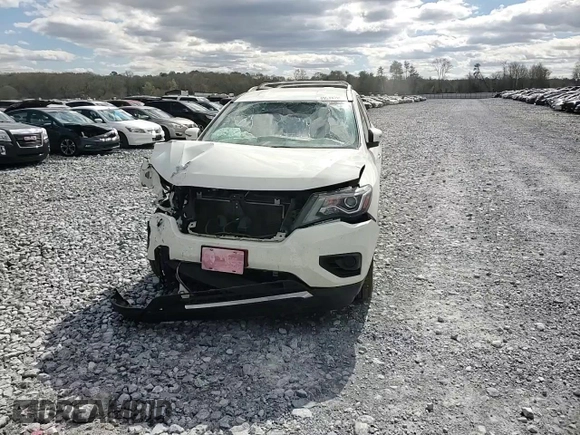 2020 Nissan Pathfinder S with VIN 5N1DR2AN7LC596798, listed as a Copart auction lot 49574785 with 99,769 mi miles and Salvage title. Bid and sale history available at DreamBid. Image 12.