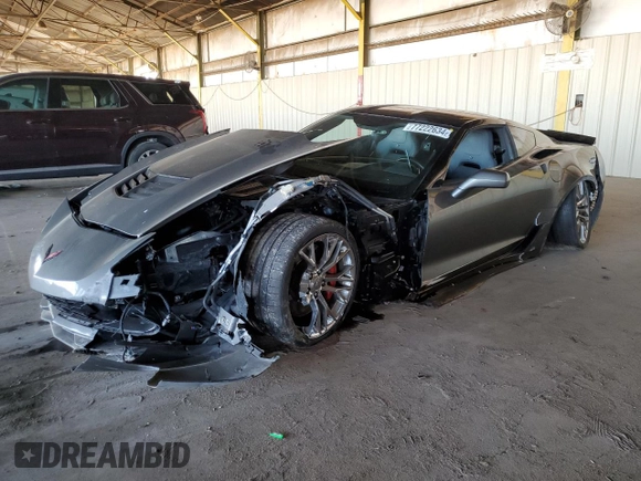 2016 Chevrolet Corvette Z06 3LZ with VIN 1G1YU2D63G5604956, listed as a Copart auction lot 77222634 with 29,658 mi miles and Salvage Title. Bid and sale history available at carsss.com. Image 1.