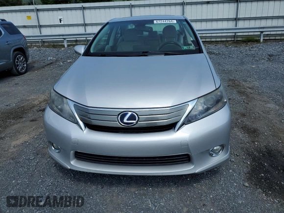 2010 Lexus HS 250h with VIN JTHBB1BA9A2024168, listed as a Copart auction lot 67244764 with 167,980 mi miles and Salvage Title. Bid and sale history available at DreamBid. Image 5.