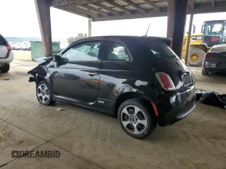 2015 FIAT 500e with VIN 3C3CFFGE9FT672669, listed as a Copart auction lot 52047345 with Not provided miles and Salvage title. Bid and sale history available at DreamBid. Image 2.